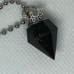 Black diamond necklace